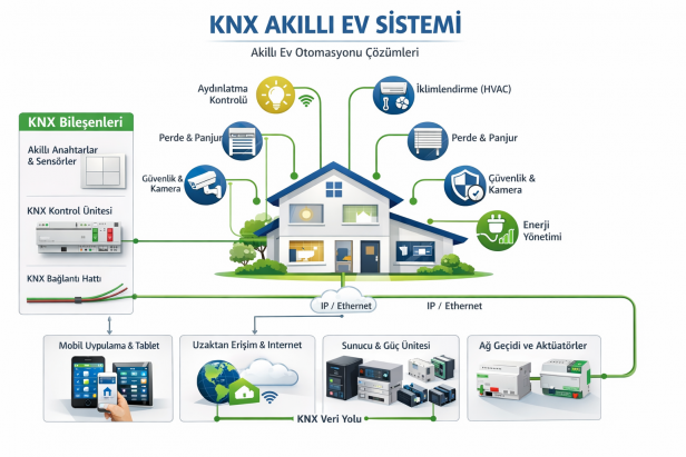 Akıllı Evler İçin KNX Sistemleri